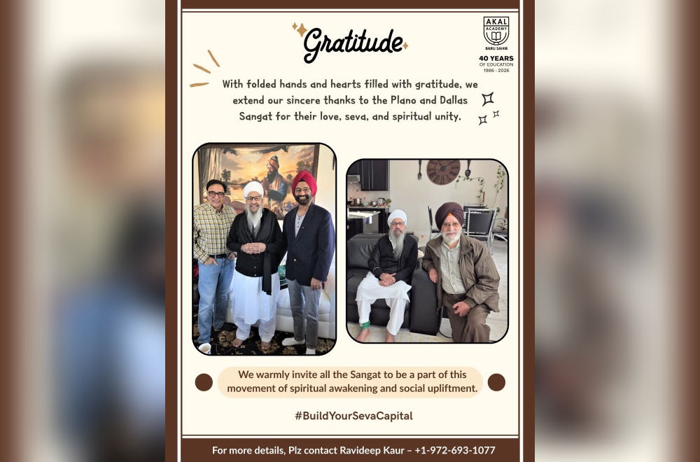 Gratitude Beyond Words – USA Sangat Darshan
