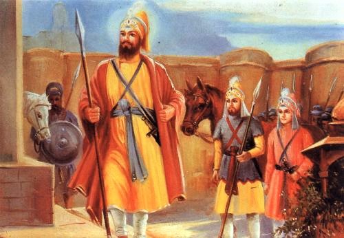 The Battle of Chamkaur Sahib.  An unparalleled stand of 40 Sikhs against enemy forces numbering in lakhs. Gallery Image