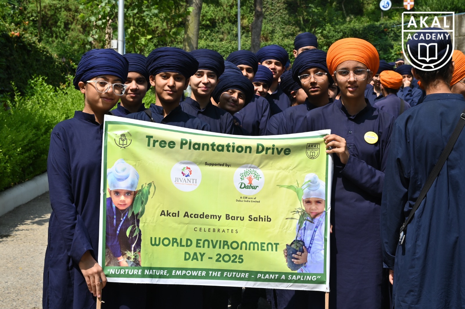 Students Planting Saplings - World Environment Day 2025 Gallery Image