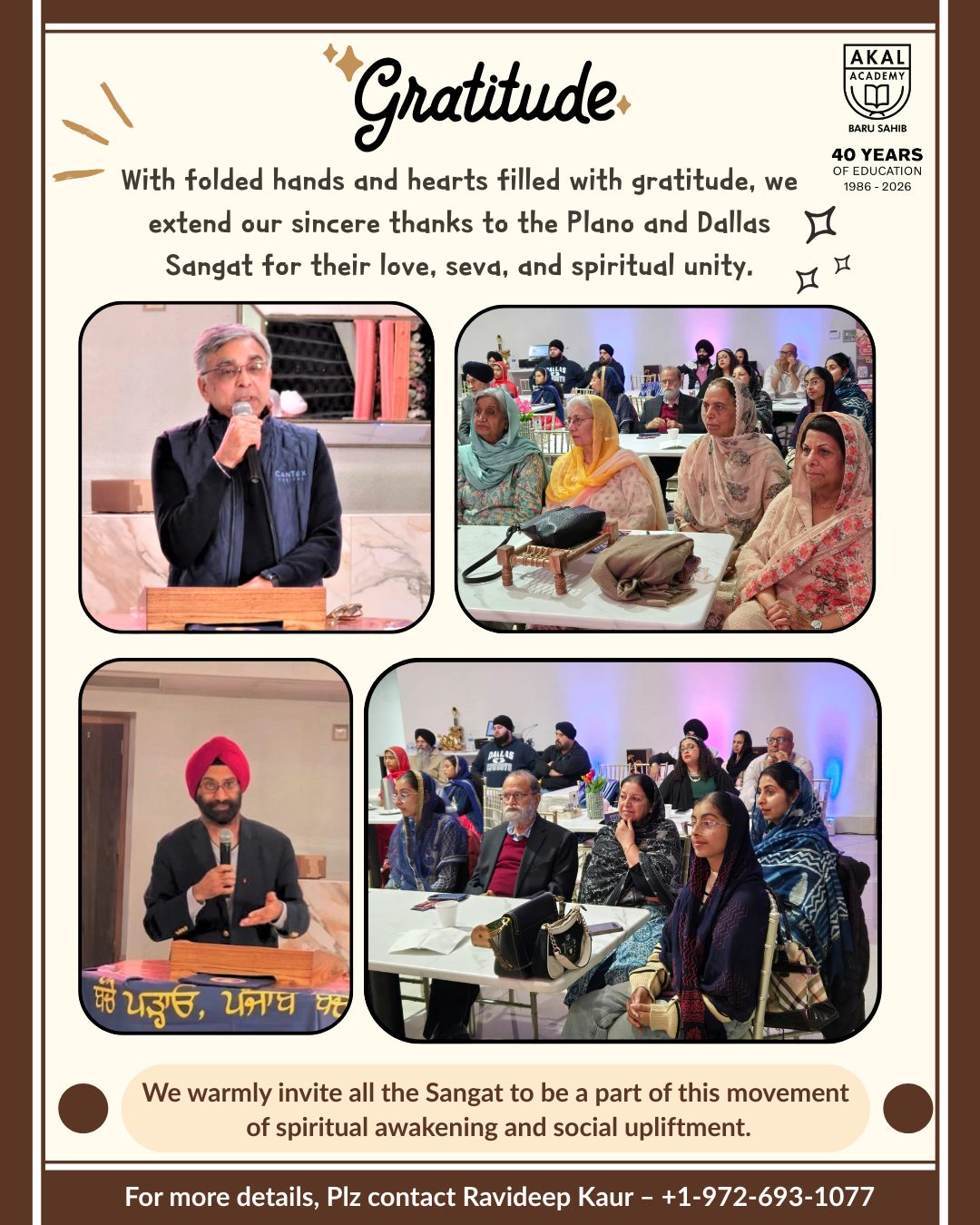 Gratitude Beyond Words – USA Sangat Darshan Gallery Image
