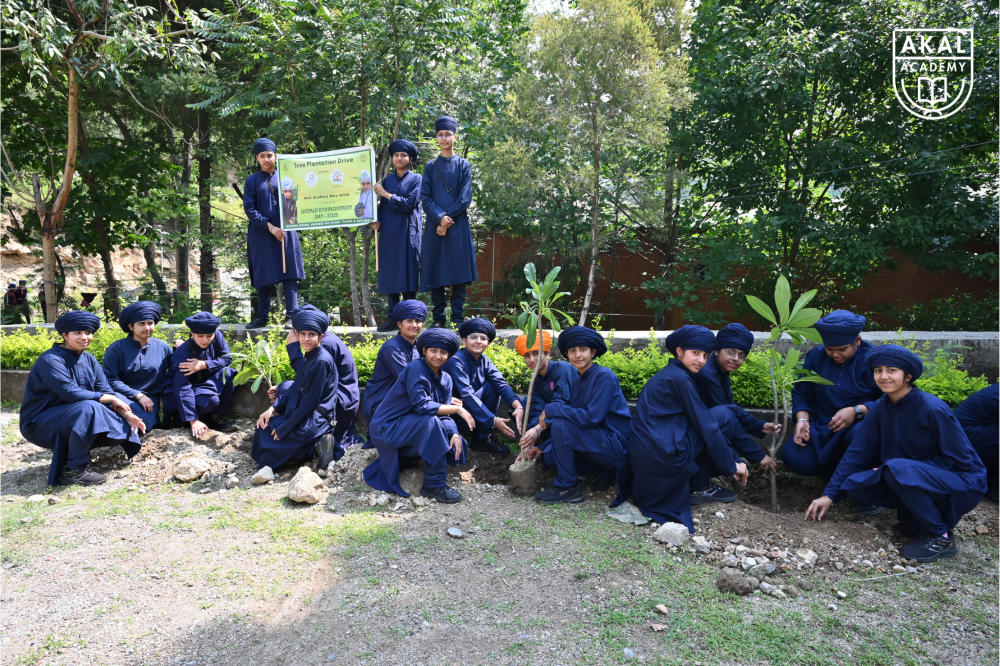 Students Planting Saplings - World Environment Day 2025 Gallery Image